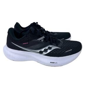 Saucony Ride 16 Low Top Sneaker Shoes Womens 7 Black White Rubber Sole S10830-05